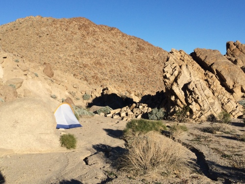 A great desert campsite